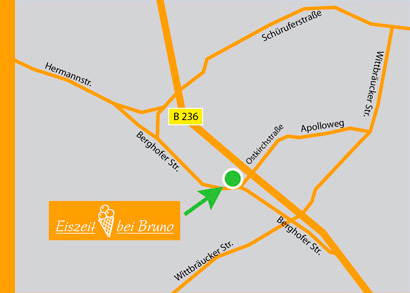Anfahrt zur Eiszeit bei Bruno in Dortmund Berghofen